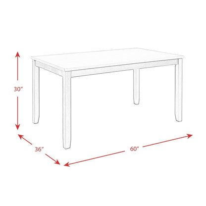 Elements International Martin Gray DMT3006DS 6 pc Dinette - American Furniture of Slidell