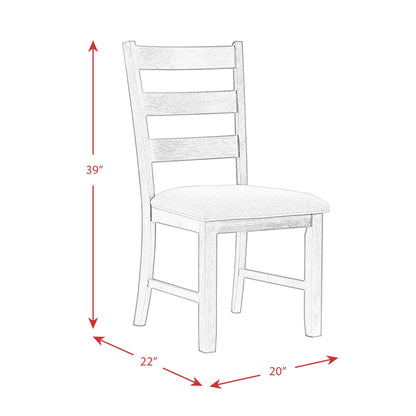 Elements International Martin Gray DMT3006DS 6 pc Dinette - American Furniture of Slidell
