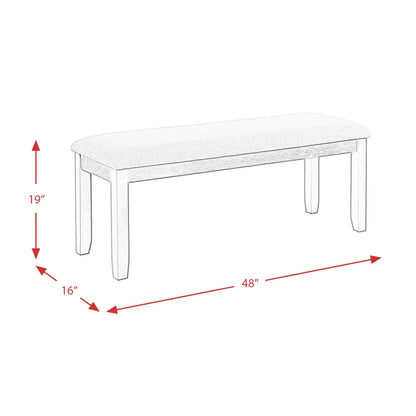 Elements International Martin Gray DMT3006DS 6 pc Dinette - American Furniture of Slidell