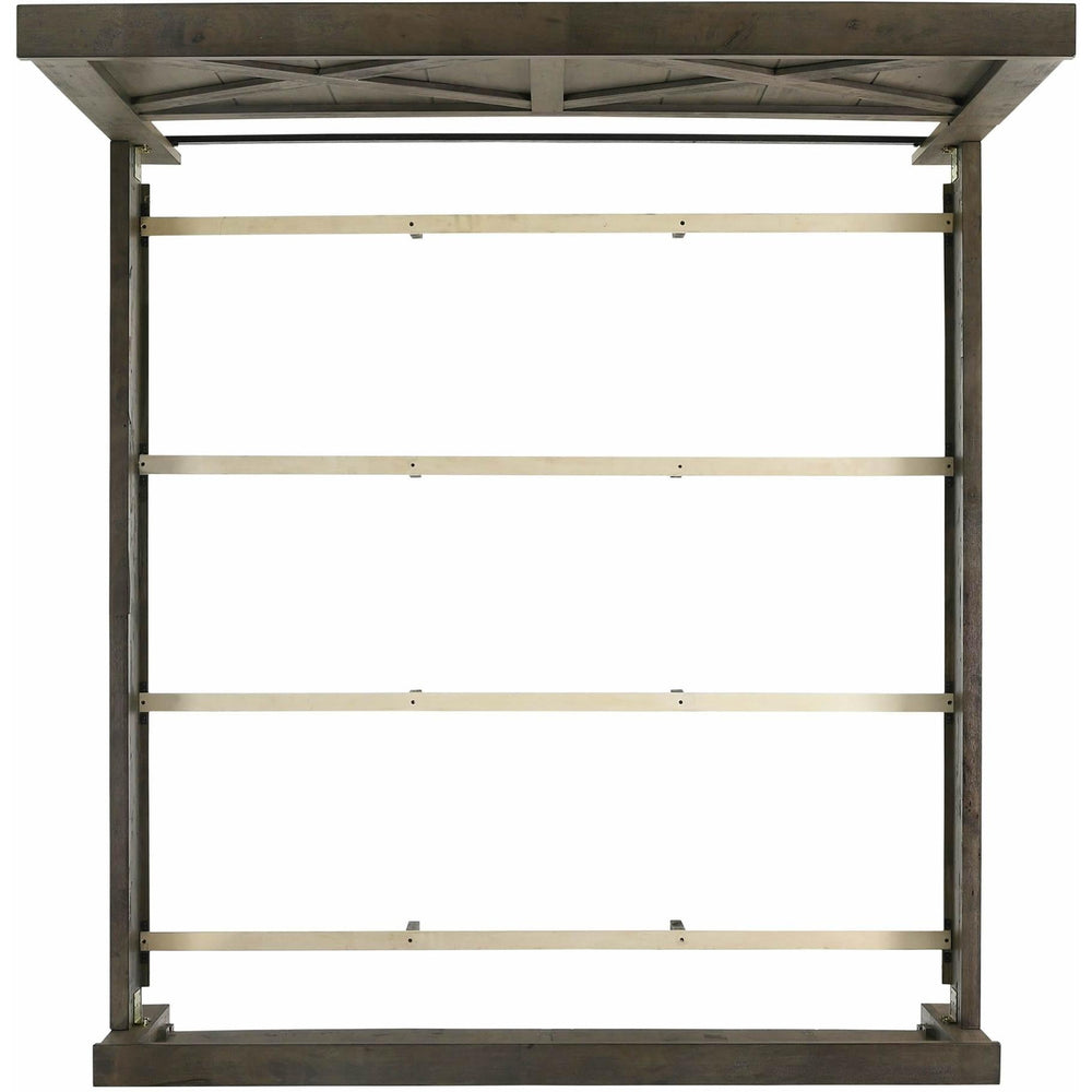 Elements International Maverick King Panel Bed Grey - American Furniture of Slidell