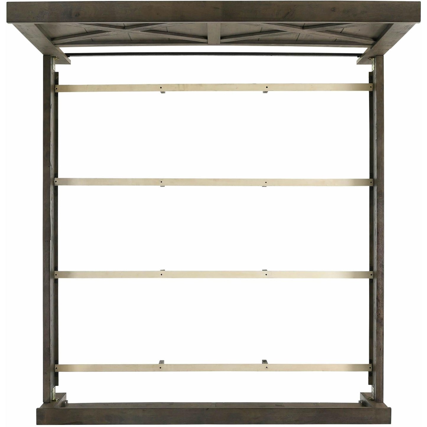 Elements International Maverick King Panel Bed Grey - American Furniture of Slidell