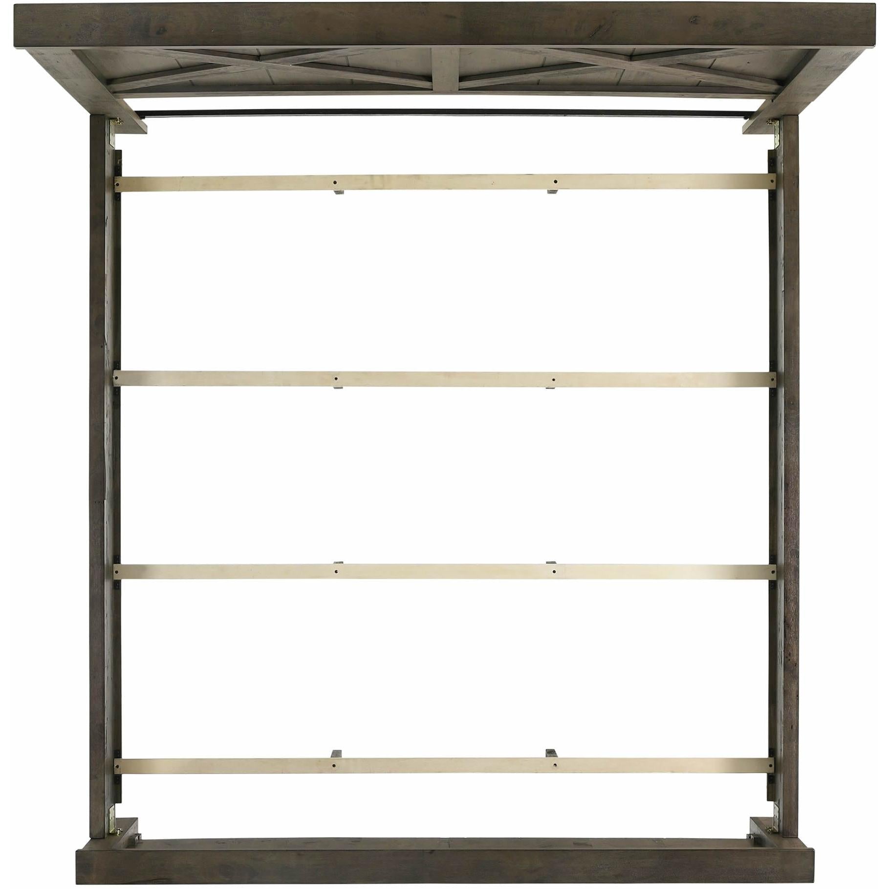Elements International Maverick King Panel Bed Grey - American Furniture of Slidell