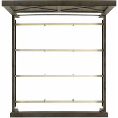 Elements International Maverick King Panel Bed Grey - American Furniture of Slidell