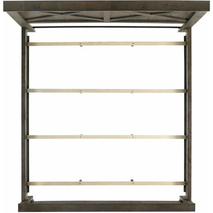 Elements International Maverick King Panel Bed Grey - American Furniture of Slidell