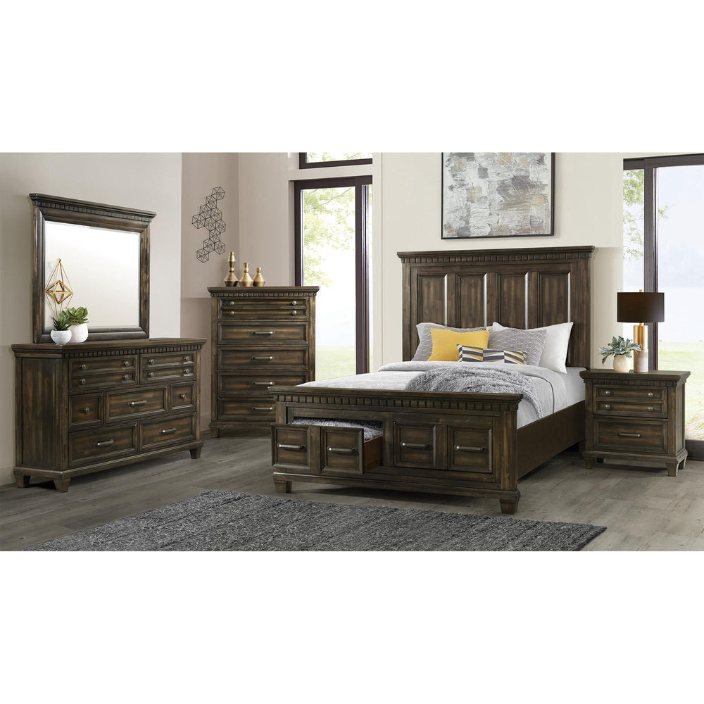 Elements International McCoy B - 10530 - 5 - KSB King Storage Bed - American Furniture of Slidell