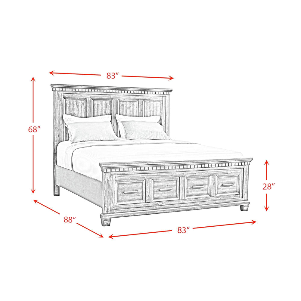 Elements International McCoy B - 10530 - 5 - KSB King Storage Bed - American Furniture of Slidell