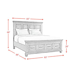 Elements International McCoy B - 10530 - 5 - KSB King Storage Bed - American Furniture of Slidell