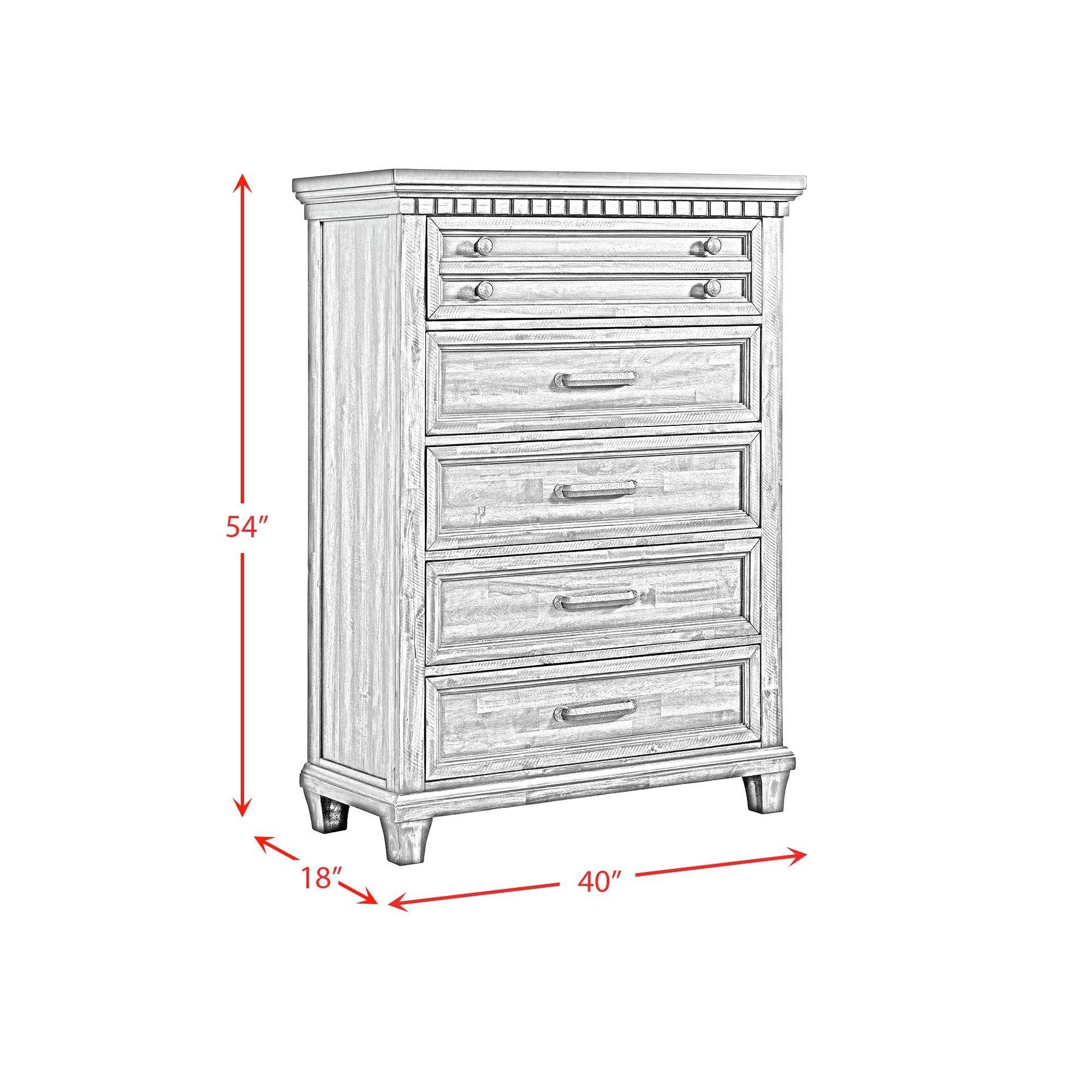 Elements International McCoy B - 10530 - 7 - CH 5 - Drawer Chest - American Furniture of Slidell