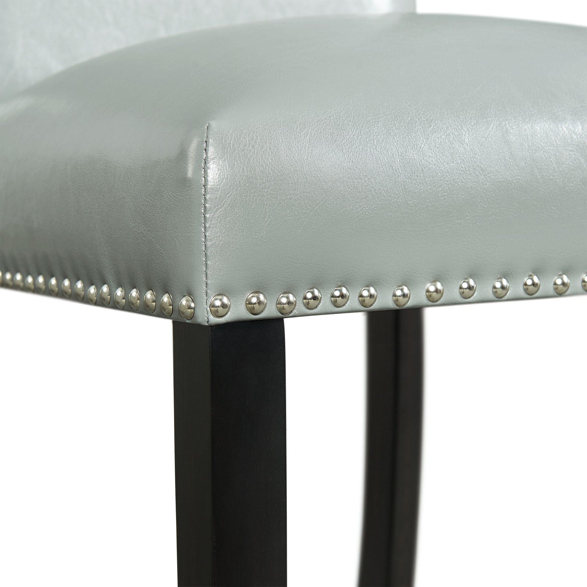 Elements International Meridian Counter Side Chair Grey - American Furniture of Slidell