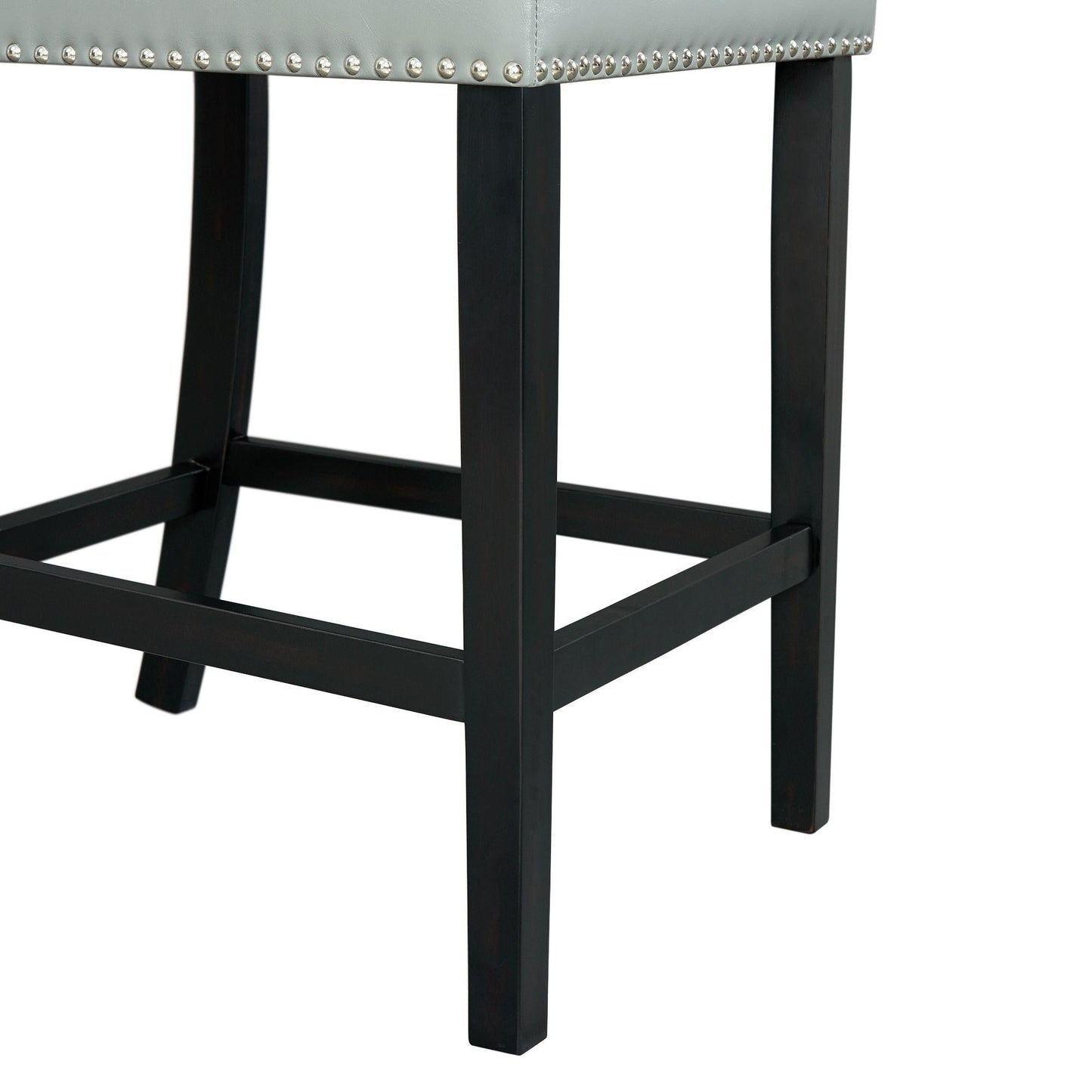 Elements International Meridian Counter Side Chair Grey - American Furniture of Slidell