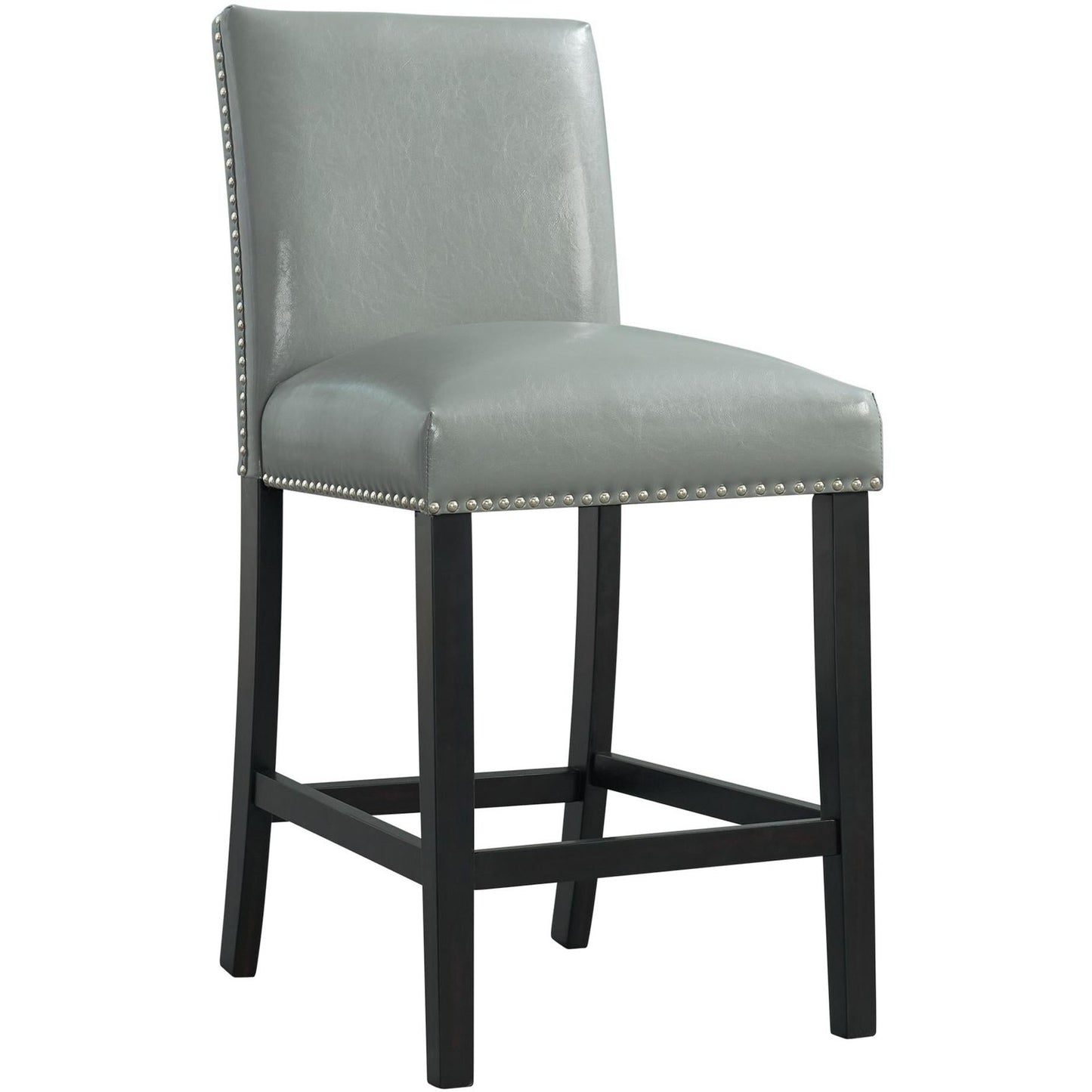Elements International Meridian Counter Side Chair Grey - American Furniture of Slidell
