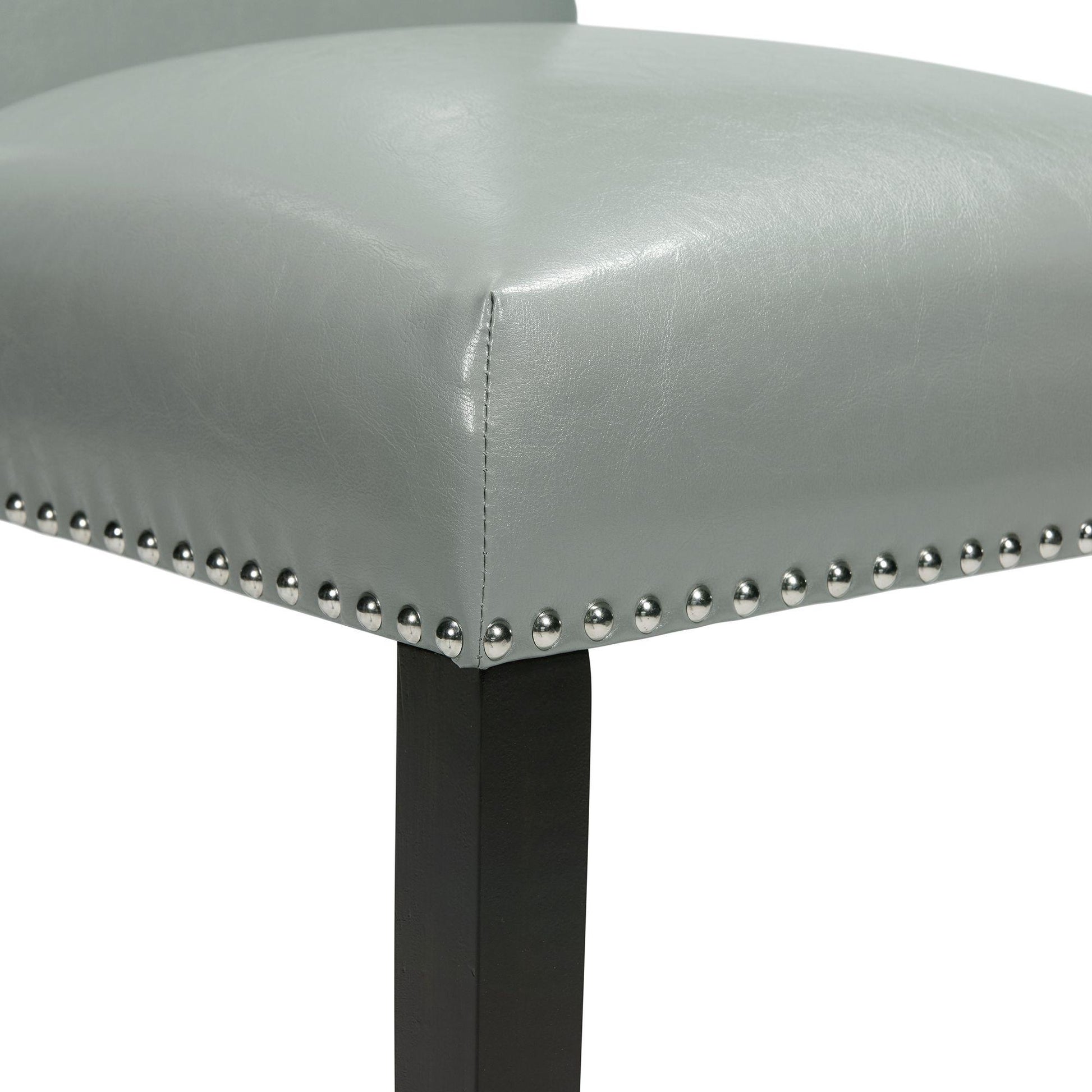 Elements International Meridian Dining Side Chair Grey - American Furniture of Slidell