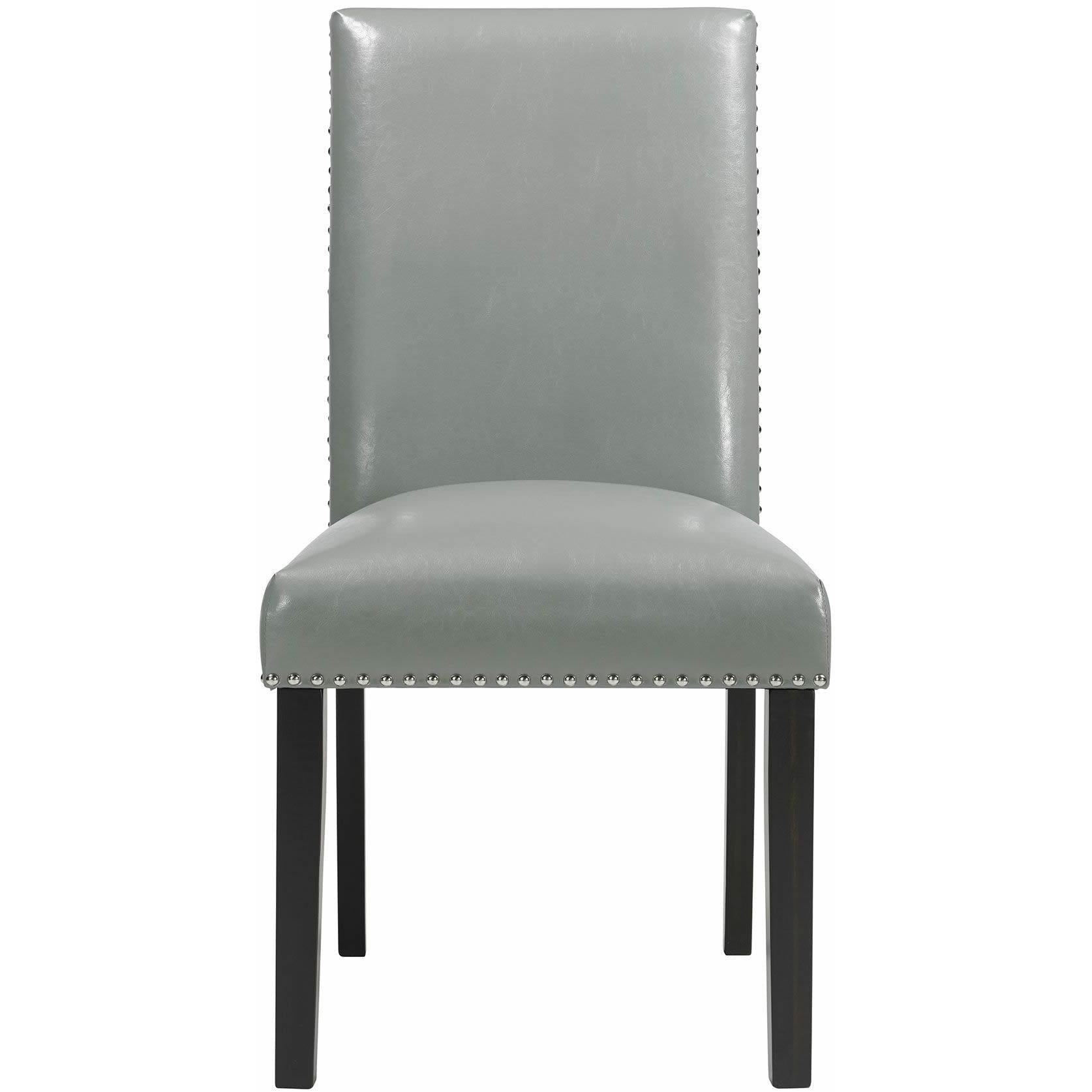 Elements International Meridian Dining Side Chair Grey - American Furniture of Slidell