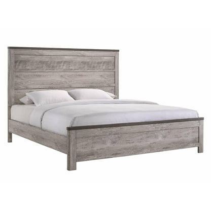 Elements International Millers Cove MC300KB King Panel Bed - American Furniture of Slidell