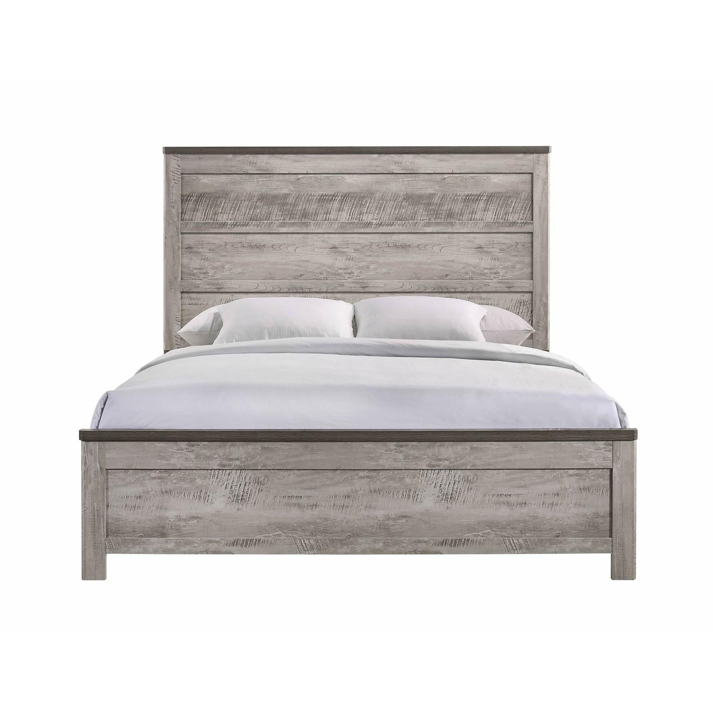 Elements International Millers Cove MC300KB King Panel Bed - American Furniture of Slidell