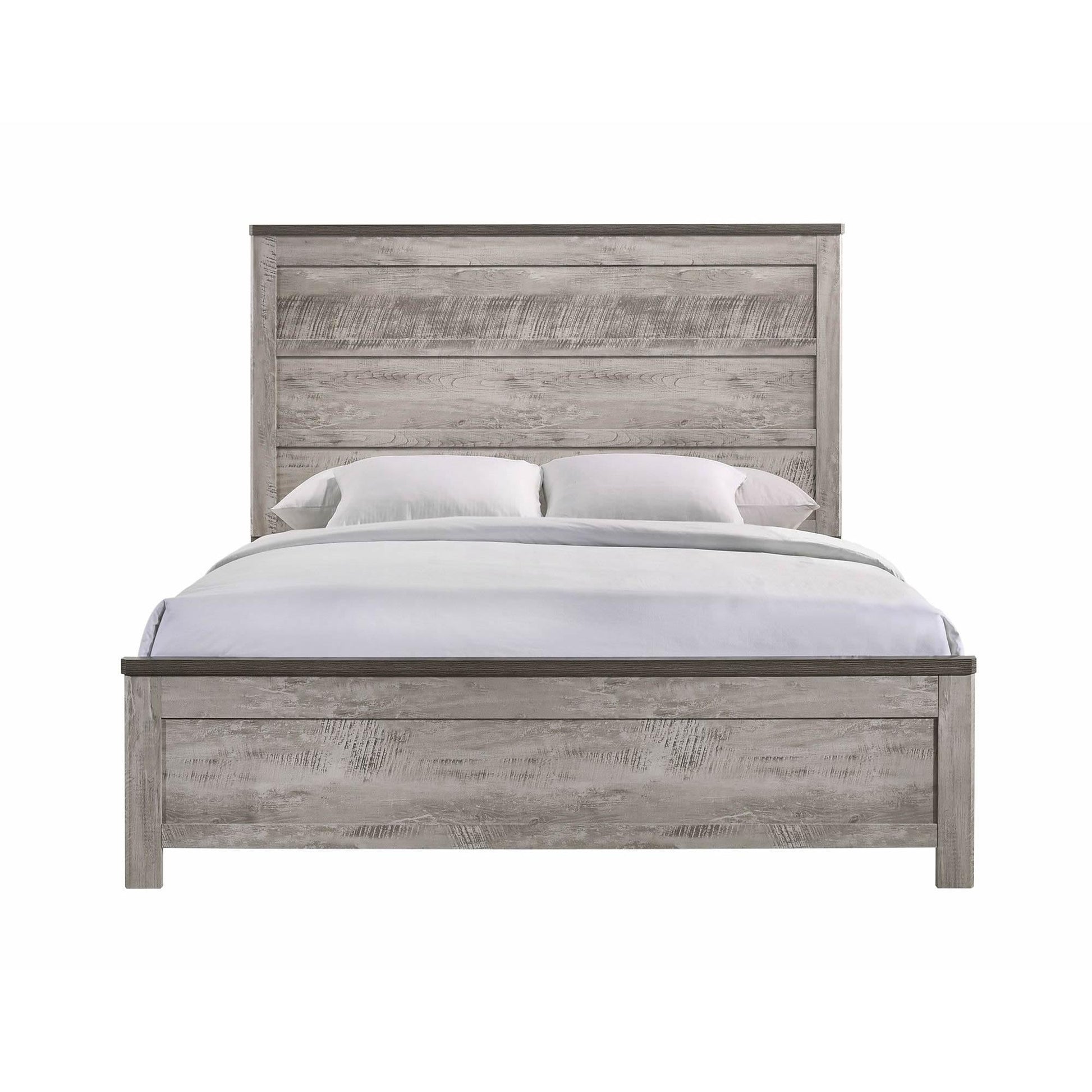 Elements International Millers Cove MC300KB King Panel Bed - American Furniture of Slidell