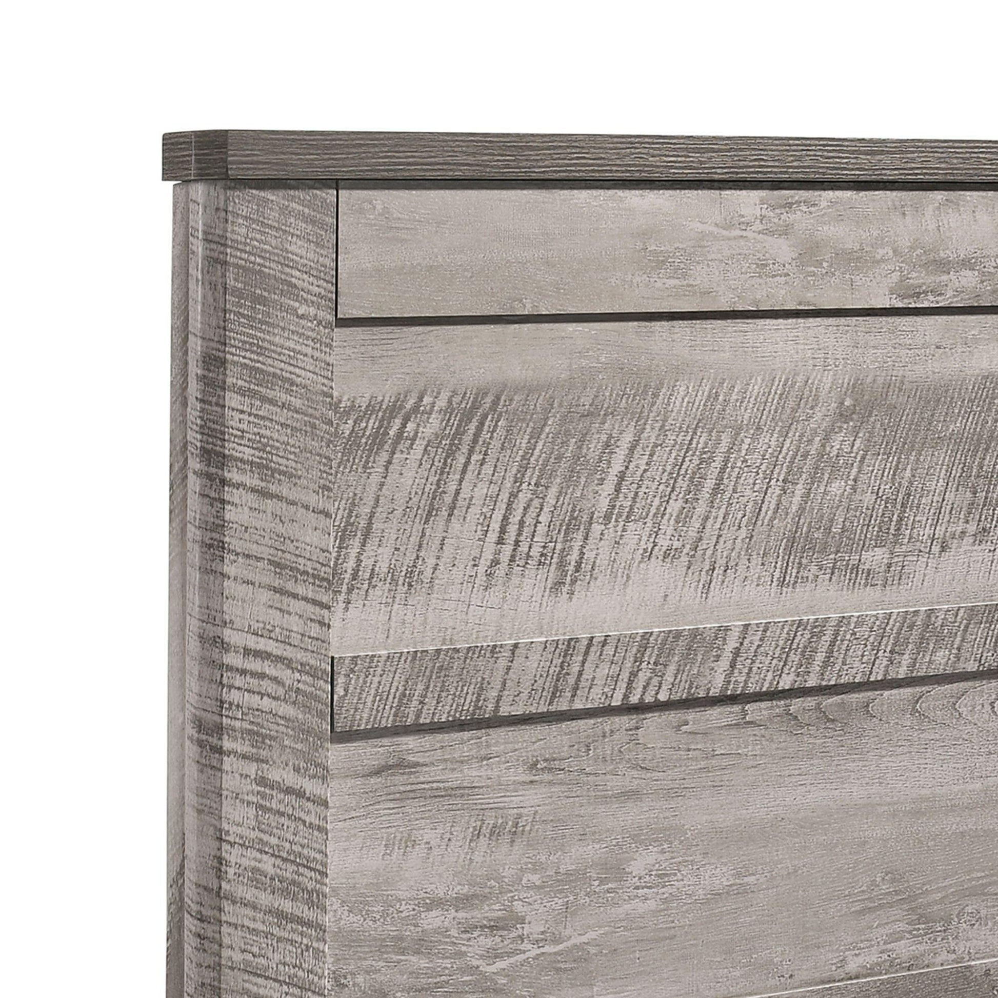 Elements International Millers Cove MC300KB King Panel Bed - American Furniture of Slidell