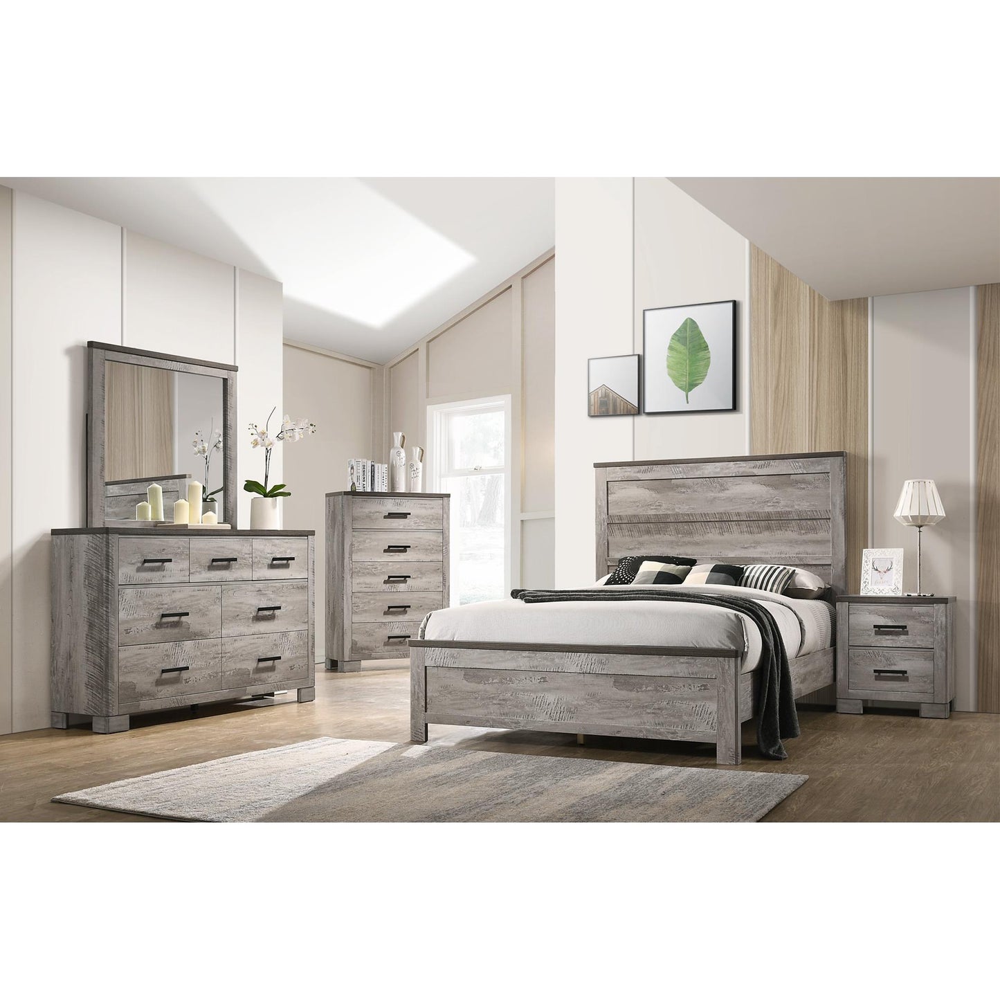 Elements International Millers Cove MC300NS Nightstand - American Furniture of Slidell