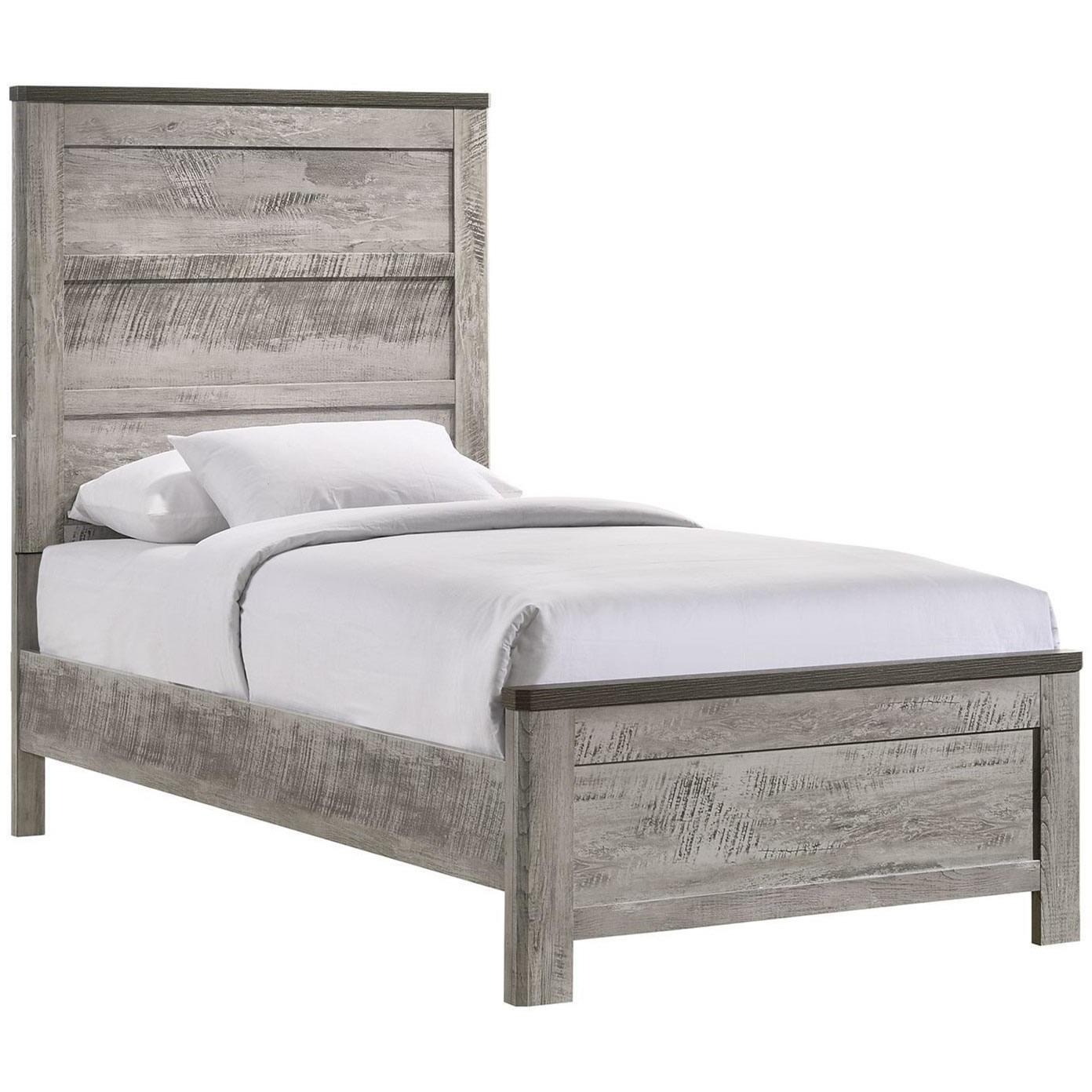 Elements International Millers Cove MC300TB Twin Panel Bed - American Furniture of Slidell