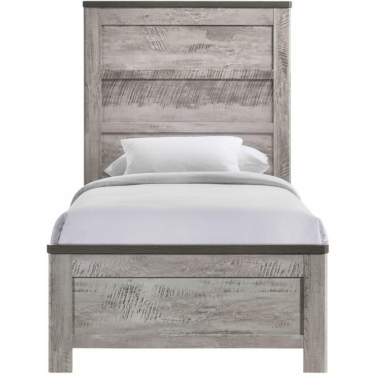 Elements International Millers Cove MC300TB Twin Panel Bed - American Furniture of Slidell