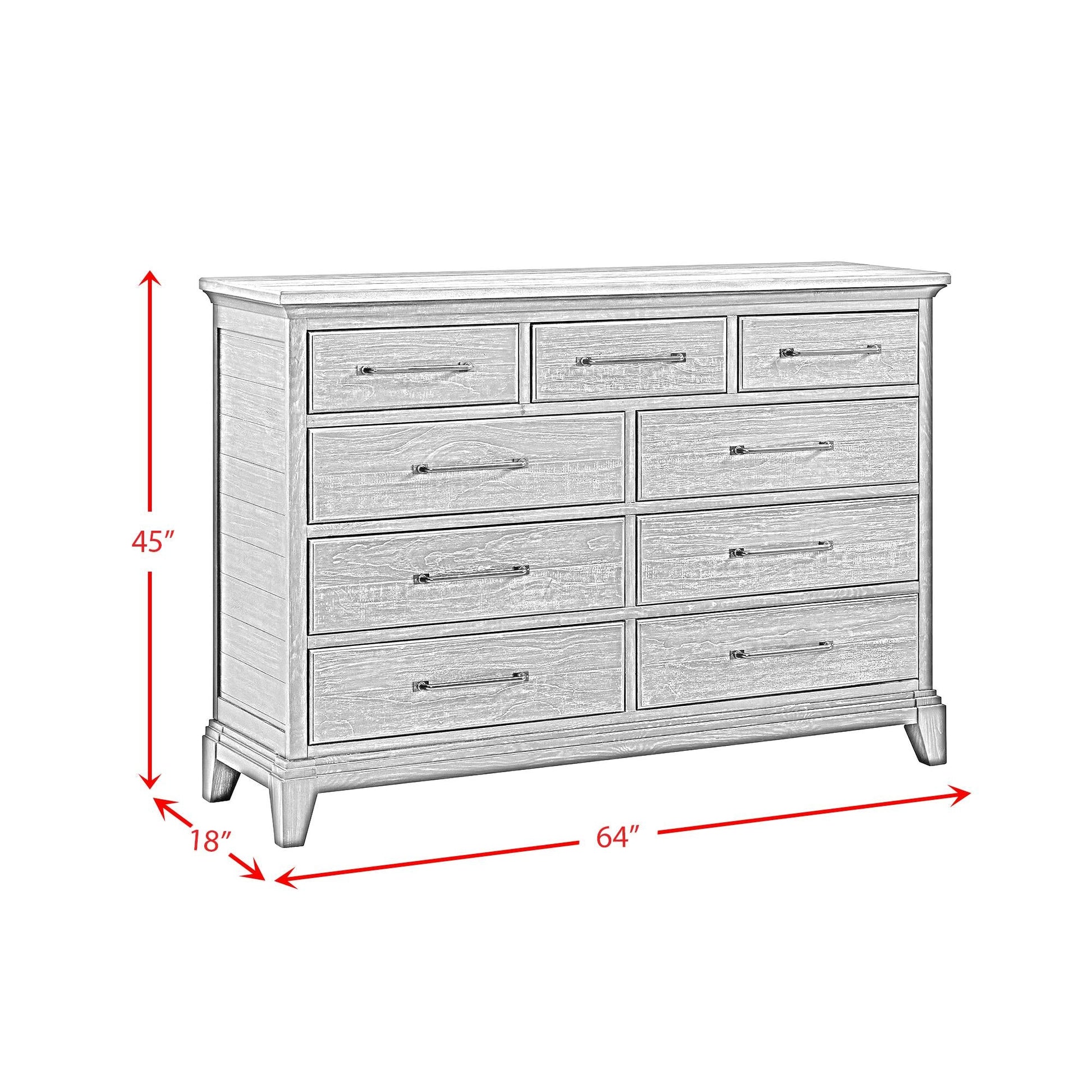 Elements International Montrose B - 16670 - 5 - DR Dresser - American Furniture of Slidell