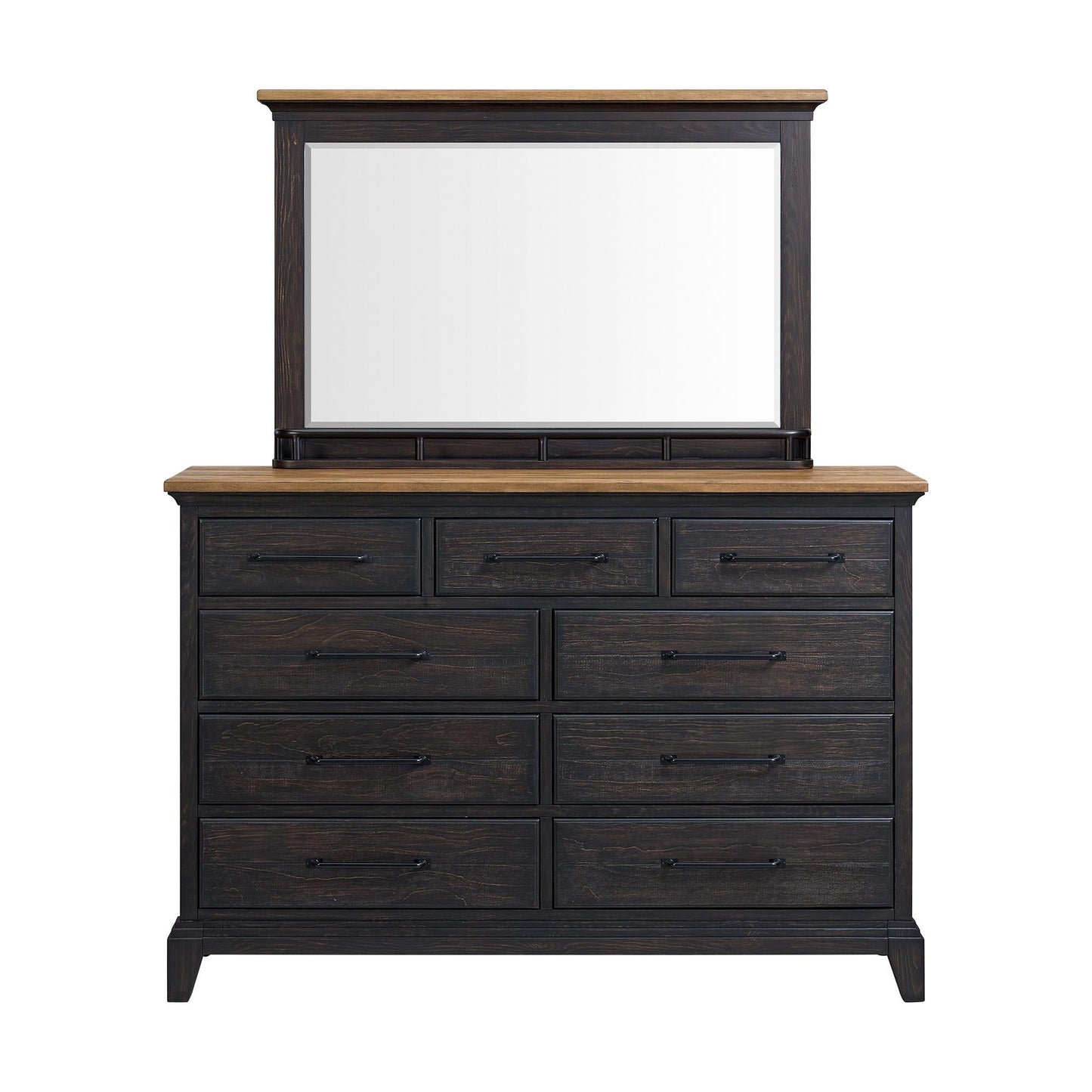 Elements International Montrose B - 16670 - 5 - DRMR Dresser And Mirror - American Furniture of Slidell