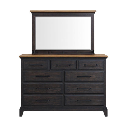 Elements International Montrose B - 16670 - 5 - DRMR Dresser And Mirror - American Furniture of Slidell