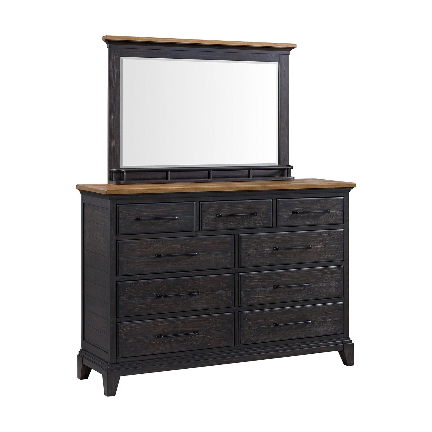 Elements International Montrose B - 16670 - 5 - DRMR Dresser And Mirror - American Furniture of Slidell