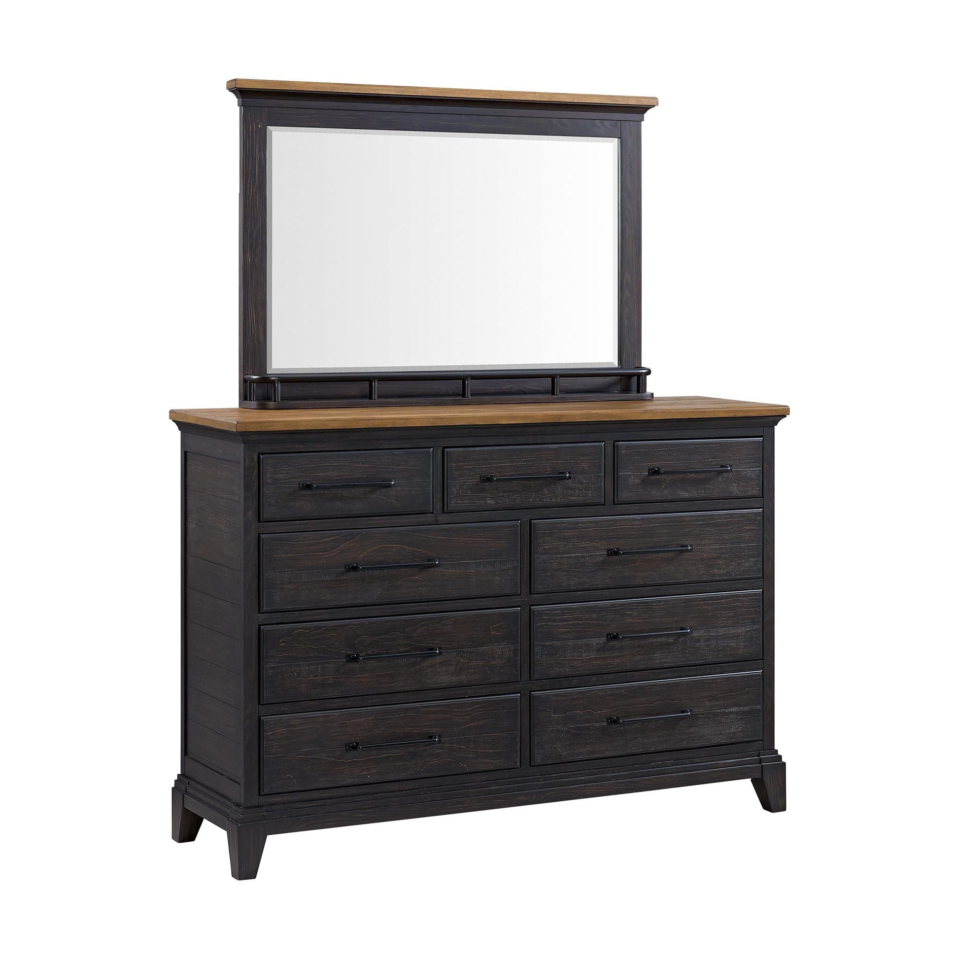 Elements International Montrose B - 16670 - 5 - DRMR Dresser And Mirror - American Furniture of Slidell