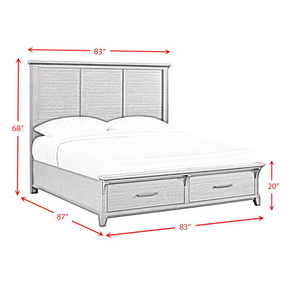 Elements International Montrose B - 16670 - 5 - KSB King Storage Bed - American Furniture of Slidell