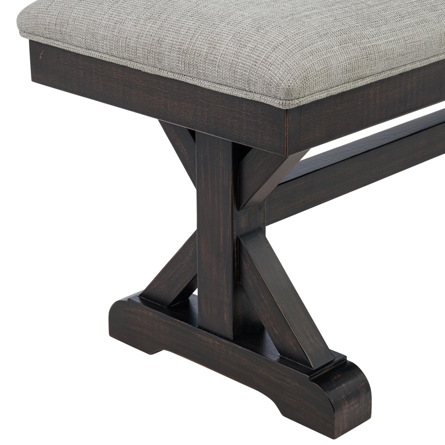 Elements International Montrose D - 16670 - 8 - BN Dining Bench - American Furniture of Slidell