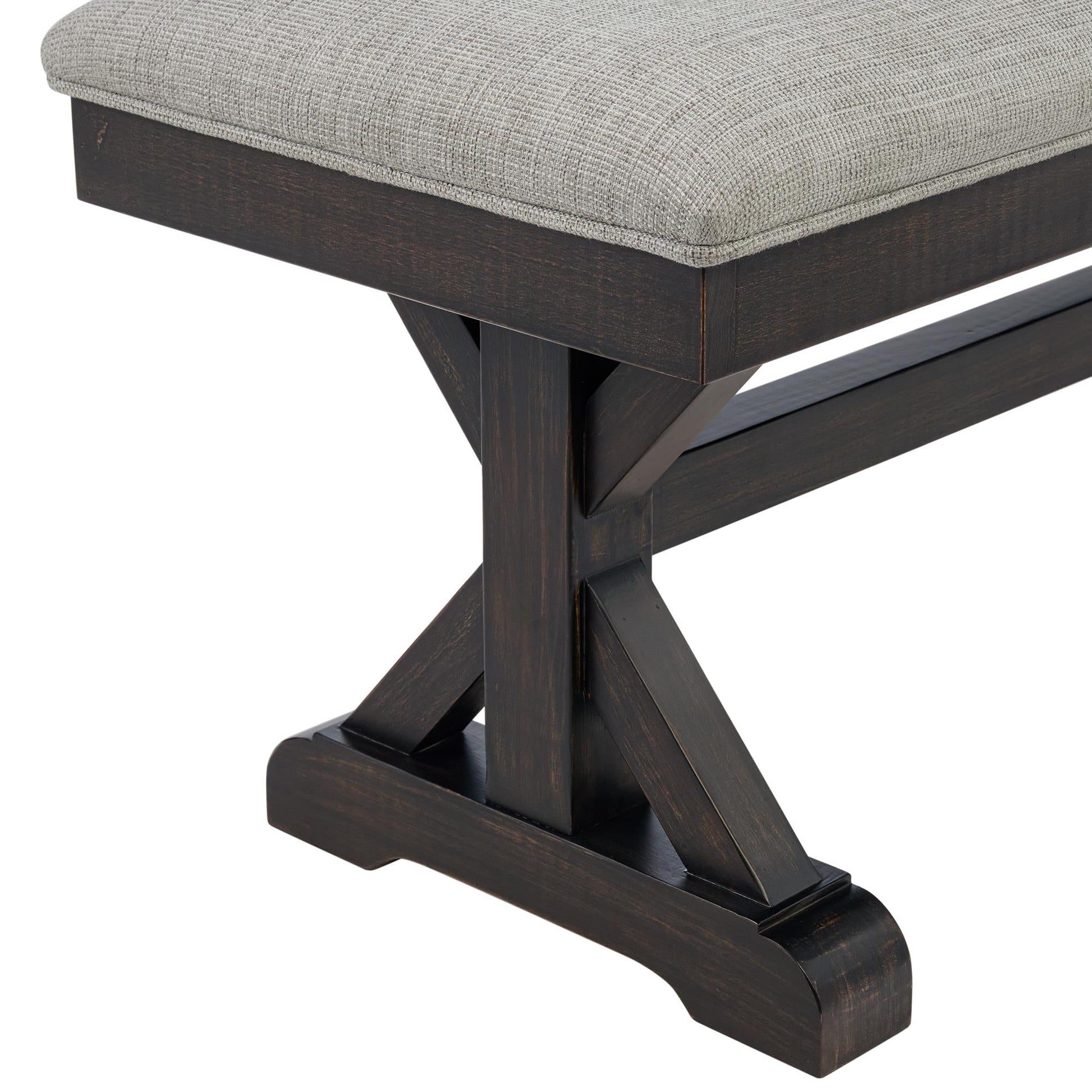 Elements International Montrose D - 16670 - 8 - BN Dining Bench - American Furniture of Slidell