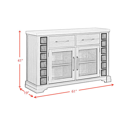 Elements International Montrose D - 16670 - 8 - SV Server - American Furniture of Slidell