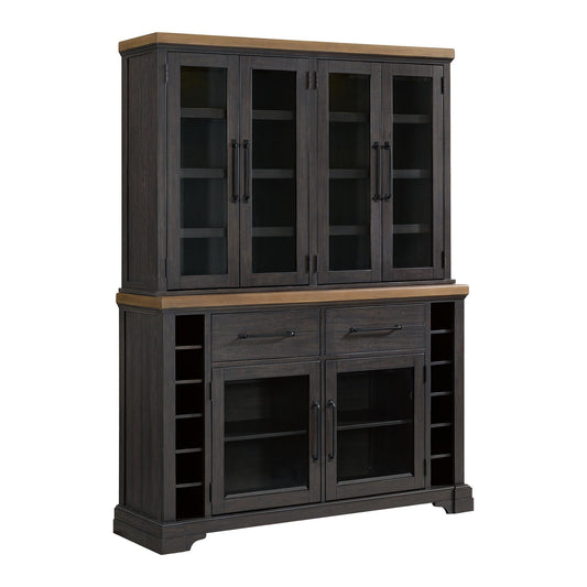 Elements International Montrose D - 16670 - 8 - SVHT Server And Hutch - American Furniture of Slidell