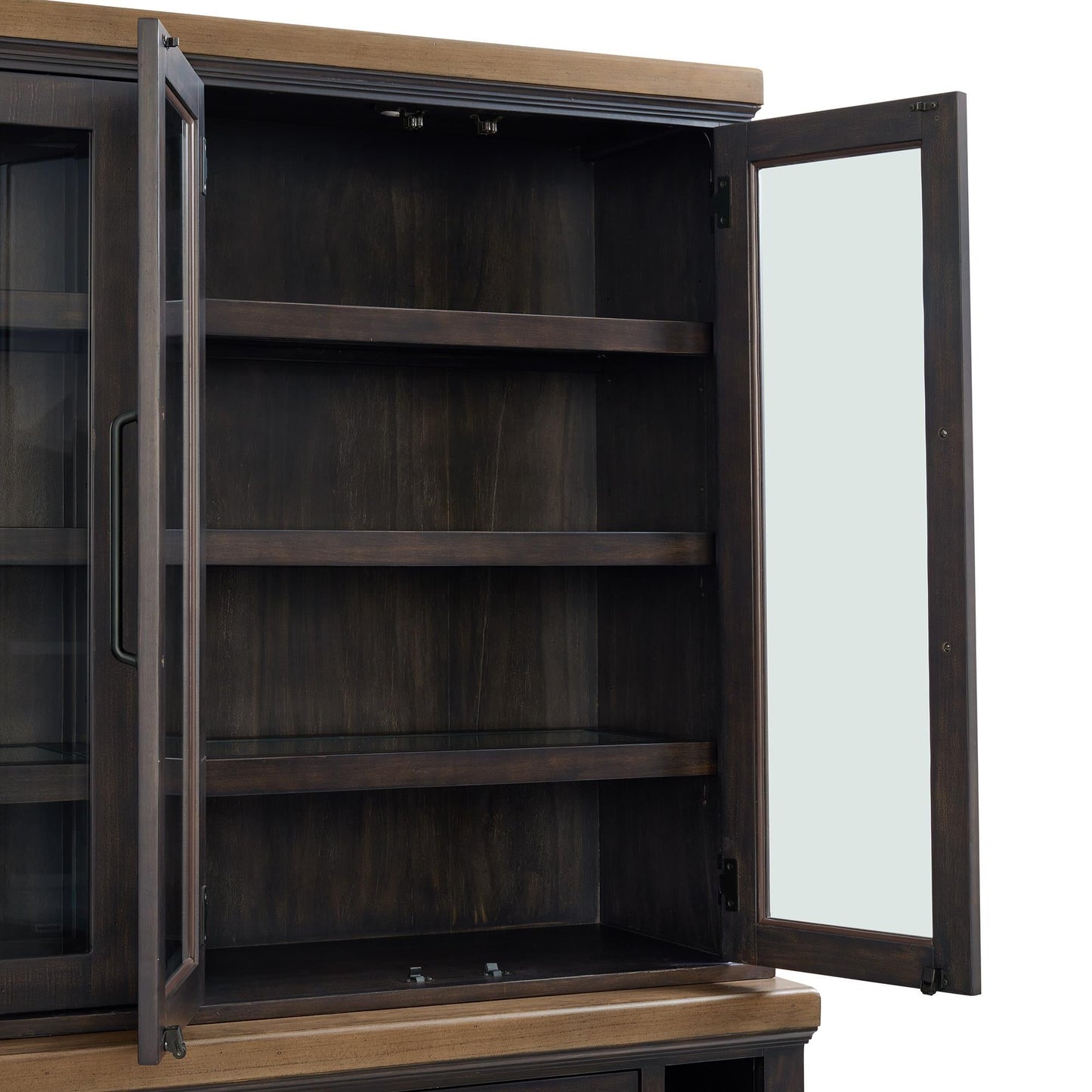 Elements International Montrose D - 16670 - 8 - SVHT Server And Hutch - American Furniture of Slidell