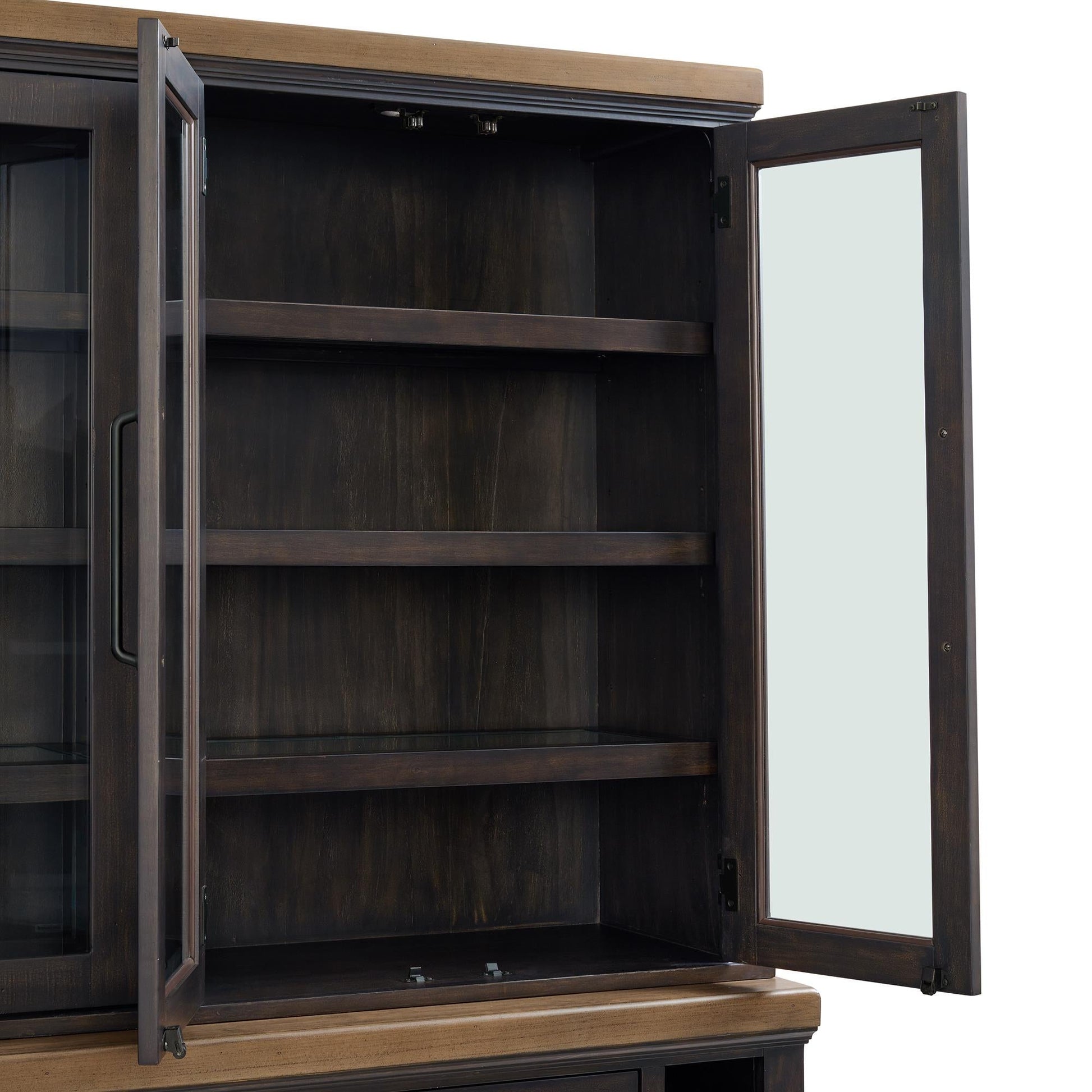 Elements International Montrose D - 16670 - 8 - SVHT Server And Hutch - American Furniture of Slidell