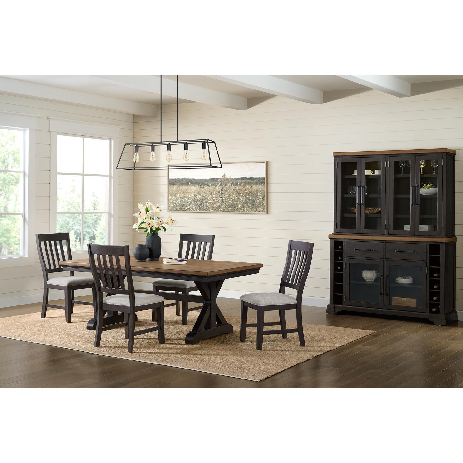 Elements International Montrose D - 16670 - 8 - SVHT Server And Hutch - American Furniture of Slidell