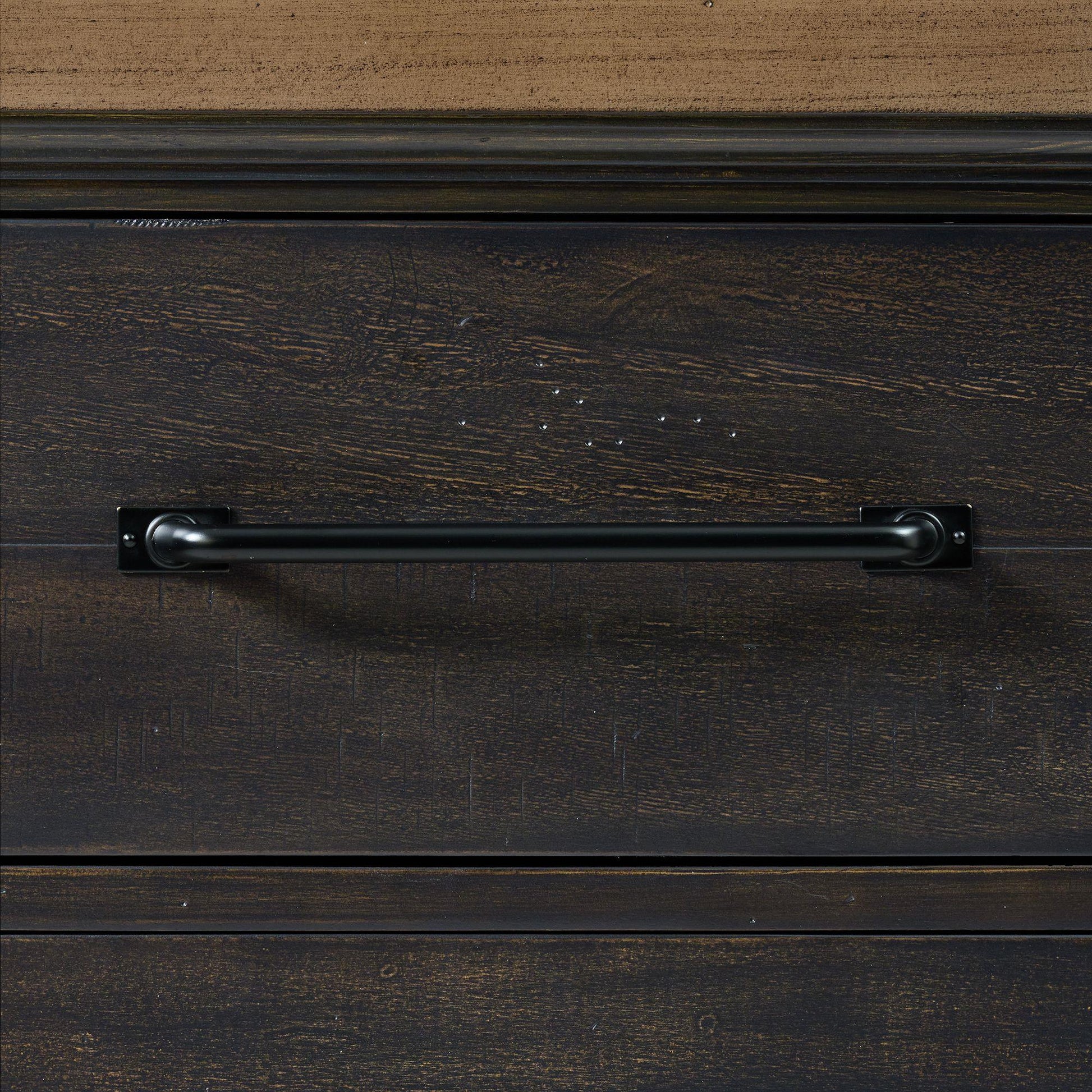 Elements International Montrose D - 16670 - 8 - SVHT Server And Hutch - American Furniture of Slidell