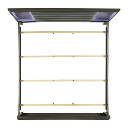 Elements International Moonstone MN600KB King Panel Bed - American Furniture of Slidell