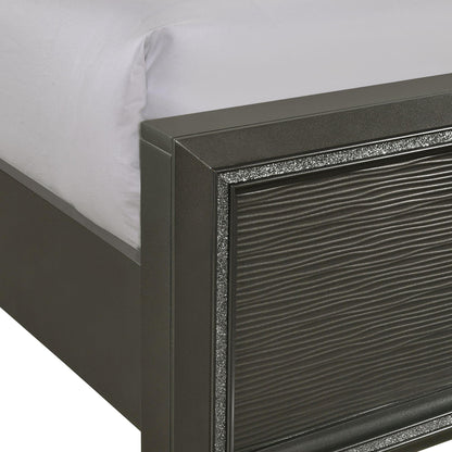 Elements International Moonstone MN600KB King Panel Bed - American Furniture of Slidell