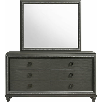 Elements International Moonstone MN600MR Dresser Mirror - American Furniture of Slidell