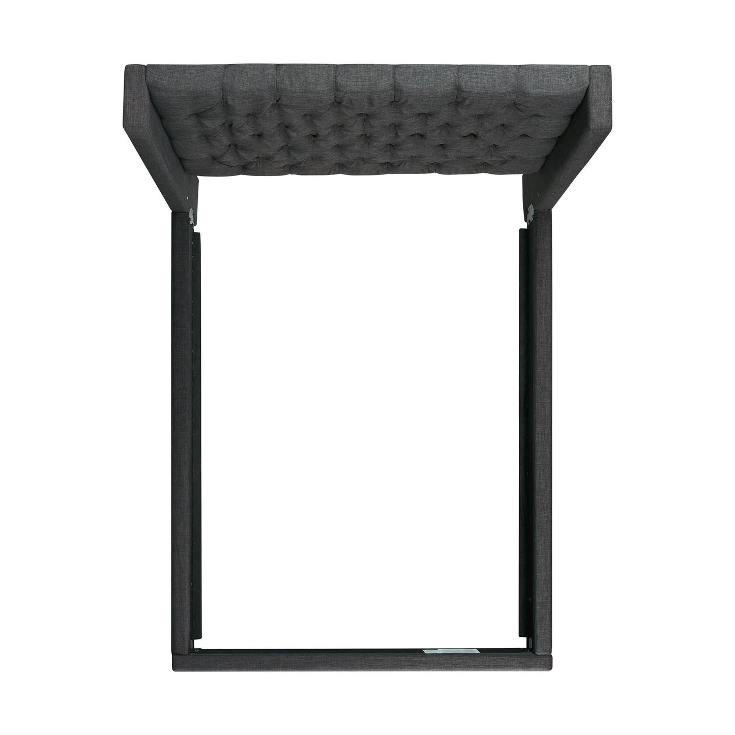 Elements International Morrow UMW090KB King Upholstered Bed - Charcoal - American Furniture of Slidell