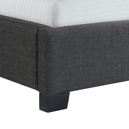 Elements International Morrow UMW090KB King Upholstered Bed - Charcoal - American Furniture of Slidell