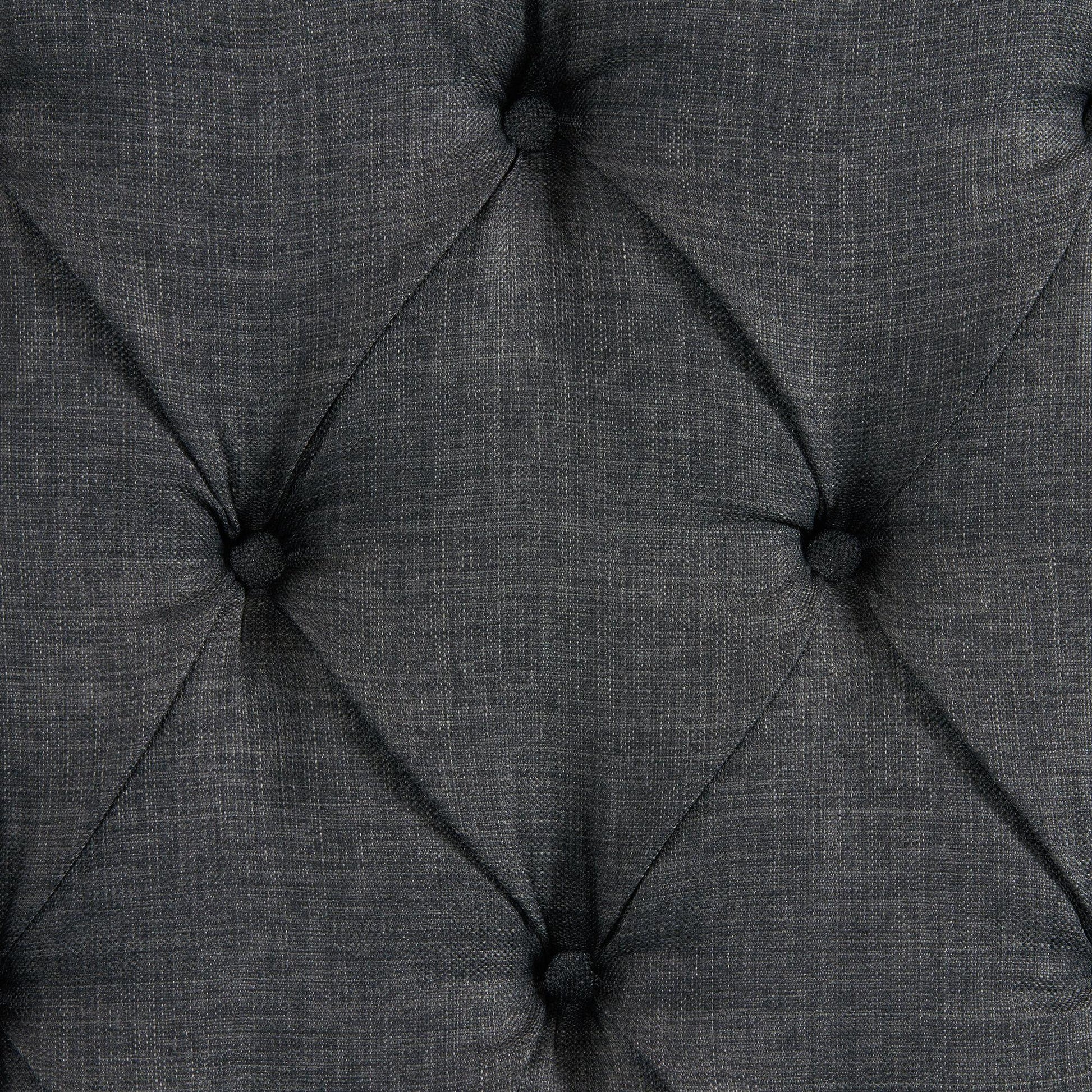 Elements International Morrow UMW090KB King Upholstered Bed - Charcoal - American Furniture of Slidell