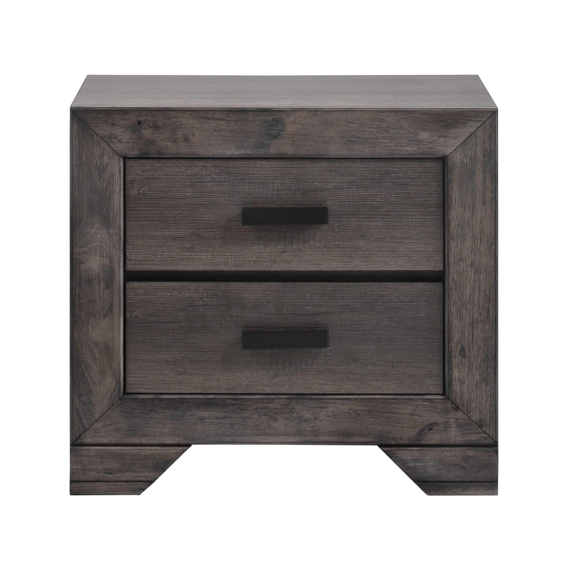 Elements International Nathan 2 - Drawer Nightstand NH100NS - American Furniture of Slidell