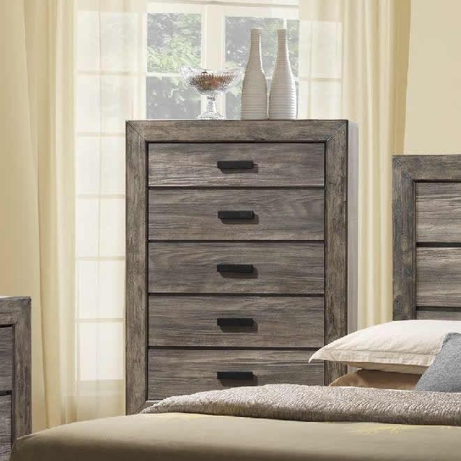 Elements International Nathan 5 - Drawer Chest NH100CH - American Furniture of Slidell