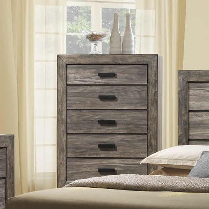 Elements International Nathan 5 - Drawer Chest NH100CH - American Furniture of Slidell