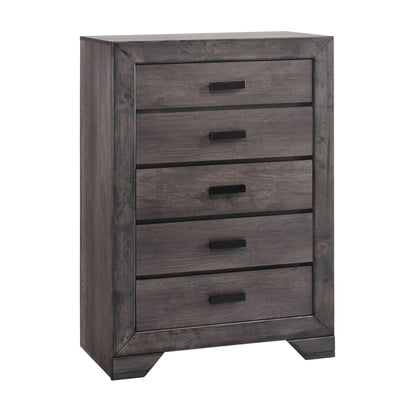 Elements International Nathan 5 - Drawer Chest NH100CH - American Furniture of Slidell