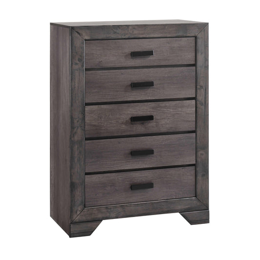 Elements International Nathan 5 - Drawer Chest NH100CH - American Furniture of Slidell