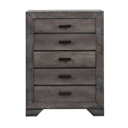 Elements International Nathan 5 - Drawer Chest NH100CH - American Furniture of Slidell